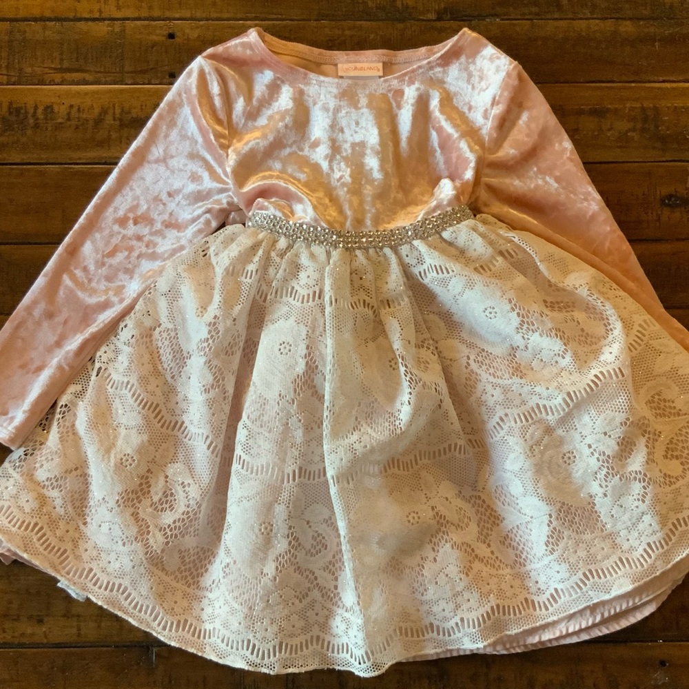 Youngland Velvet/Lace Dress